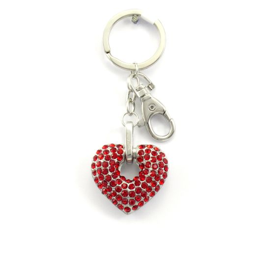 N.Ring/Bag Charm Rødt Hjerte