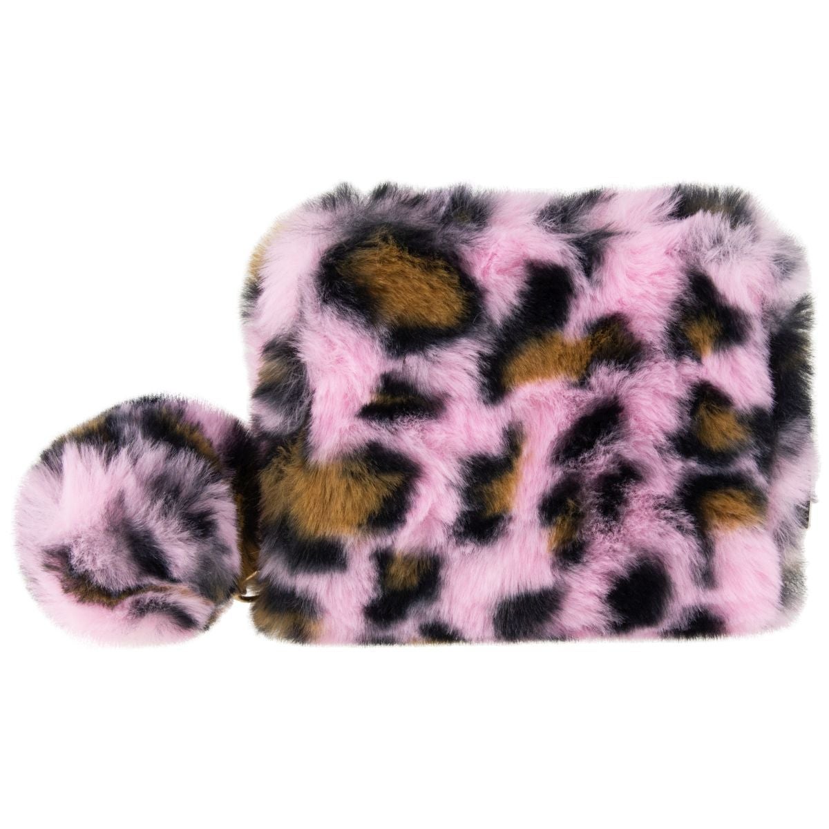 Lommebok Plysj Rosa Leopard Tinka