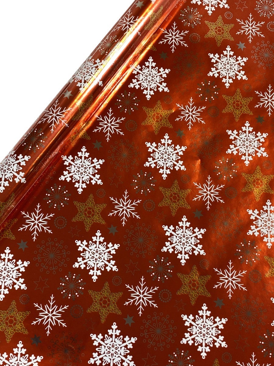 Gavepapir 2m Crystal orange