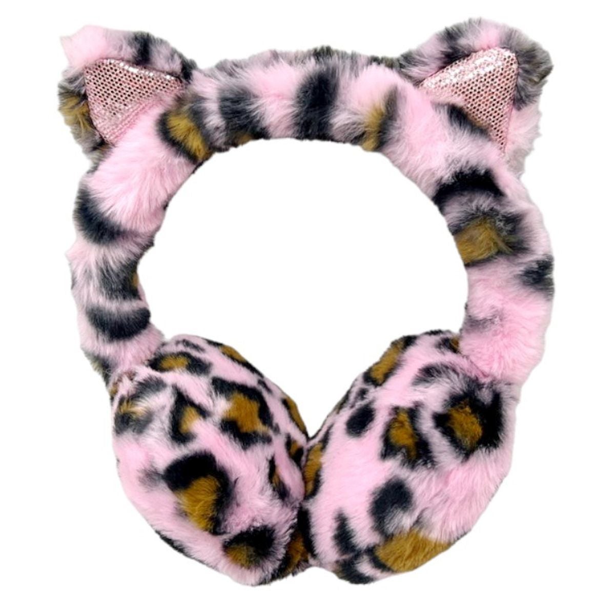 Ørevarmer Rosa Leopard