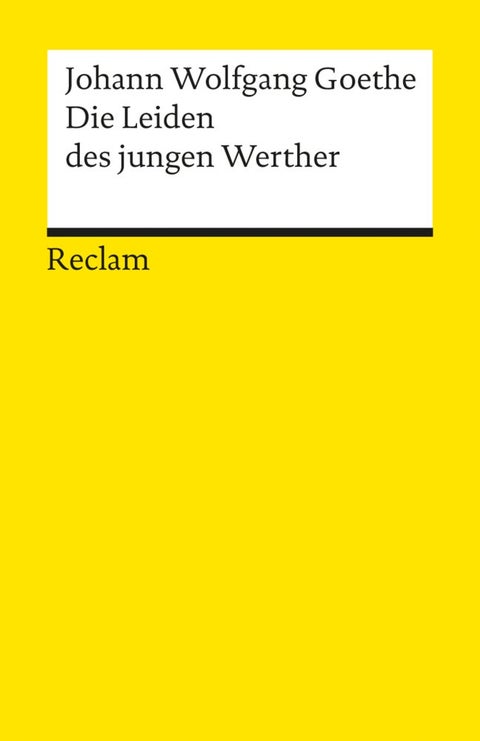 Die leiden des jungen Werther