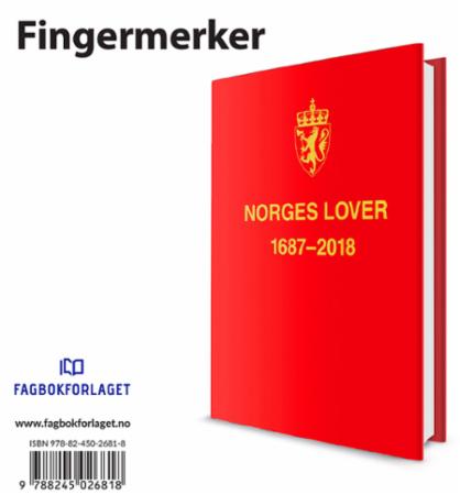 Norges Lover 2018. Fingermerker - bokstavplansjer