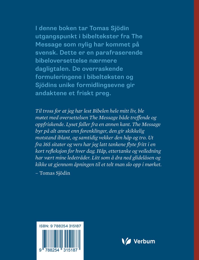 Jeg har slått opp mitt telt i håpets land