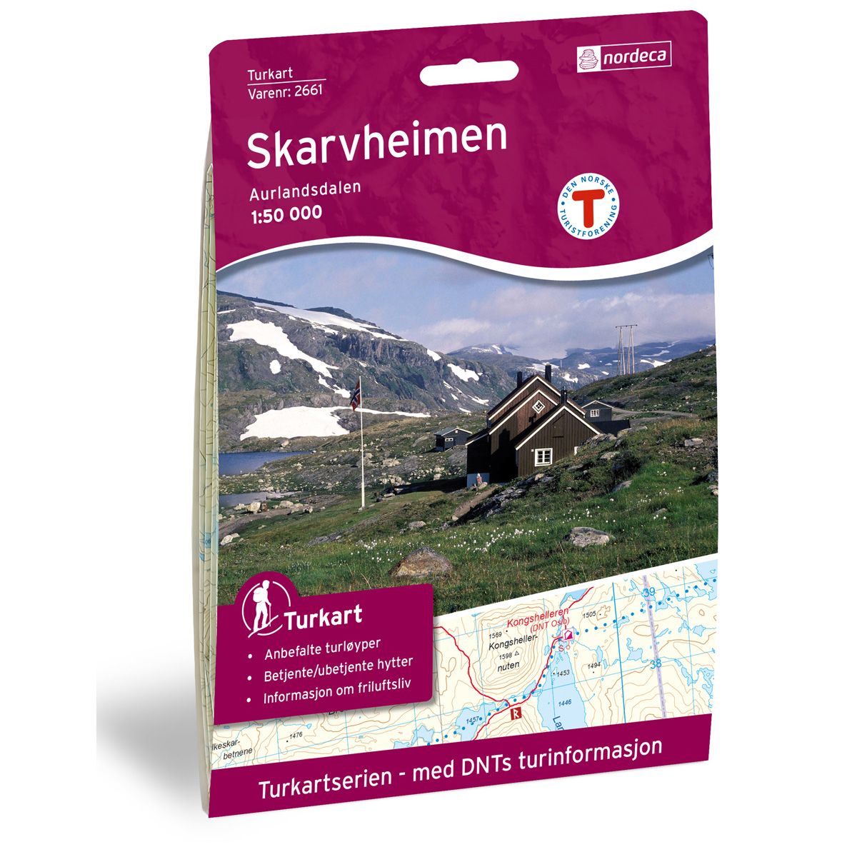 Skarvheimen 1:50 000 - Veikart