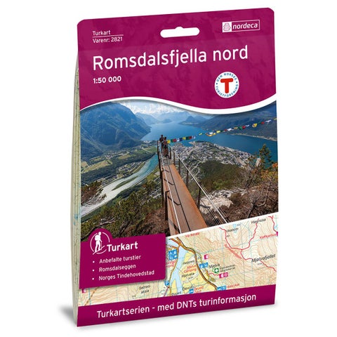 Romsdalsfjella Nord - Veikart