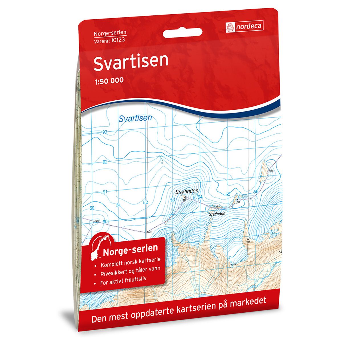 Svartisen - Veikart