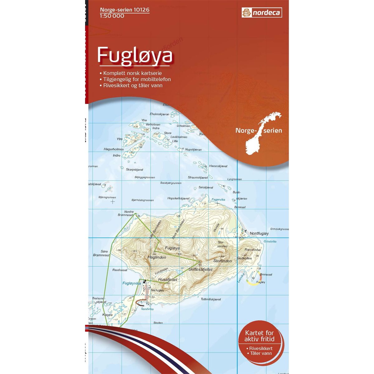 Fugløya - Veikart