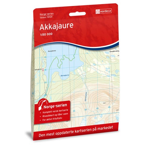 Akkajaure - Veikart