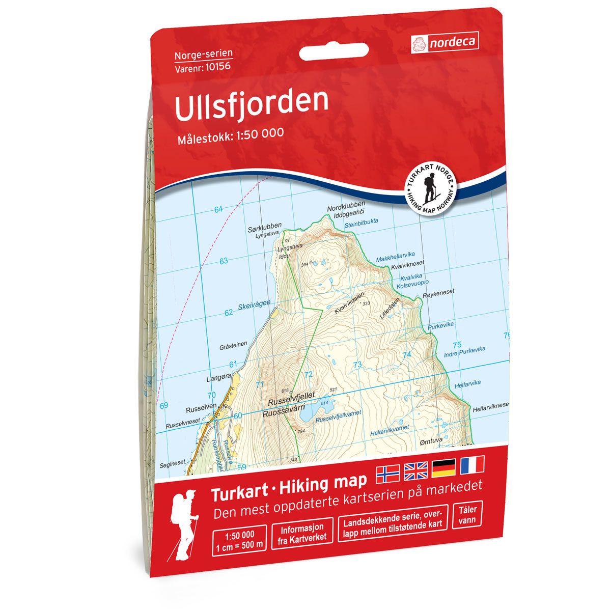 Ullsfjorden - Veikart