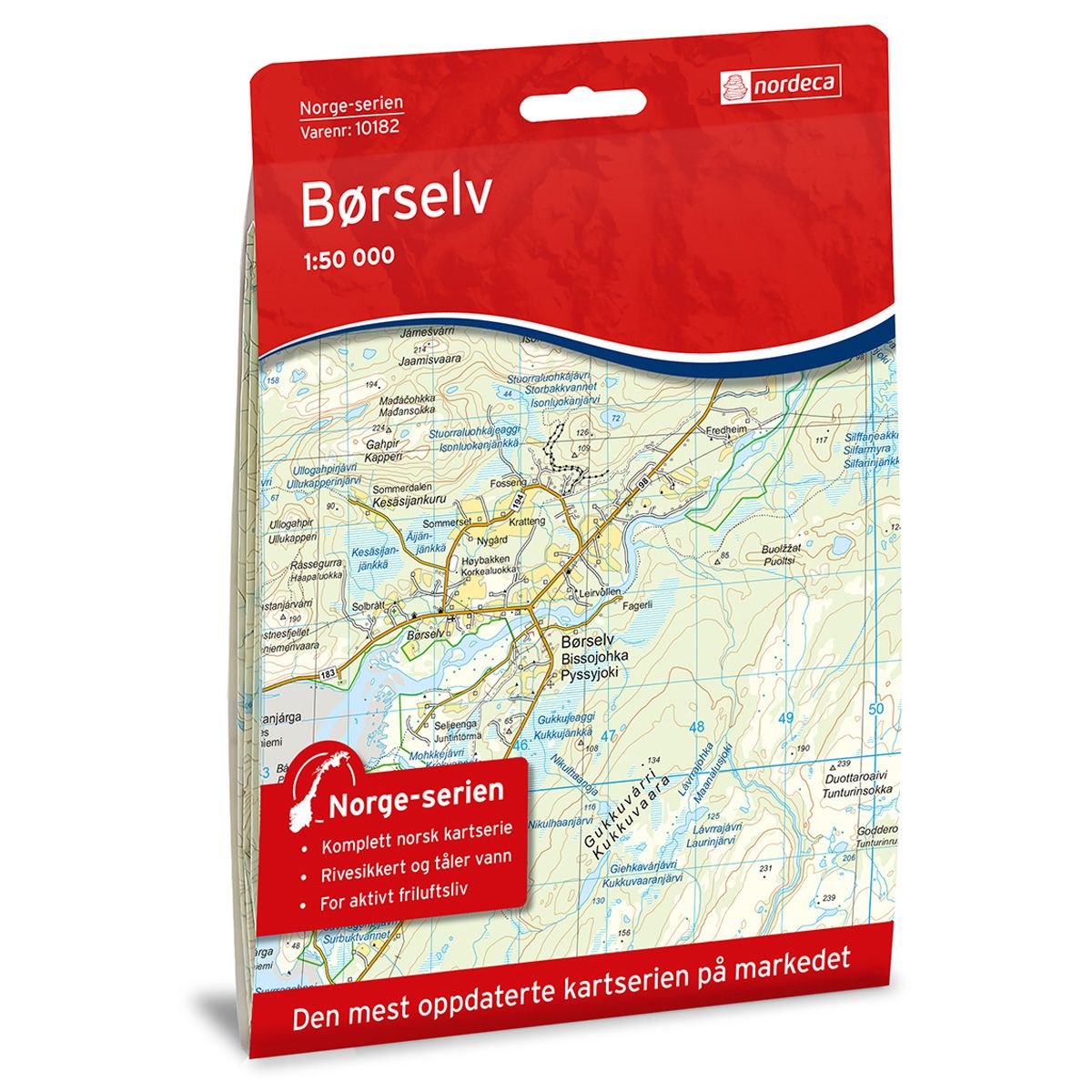 Børselv - Veikart