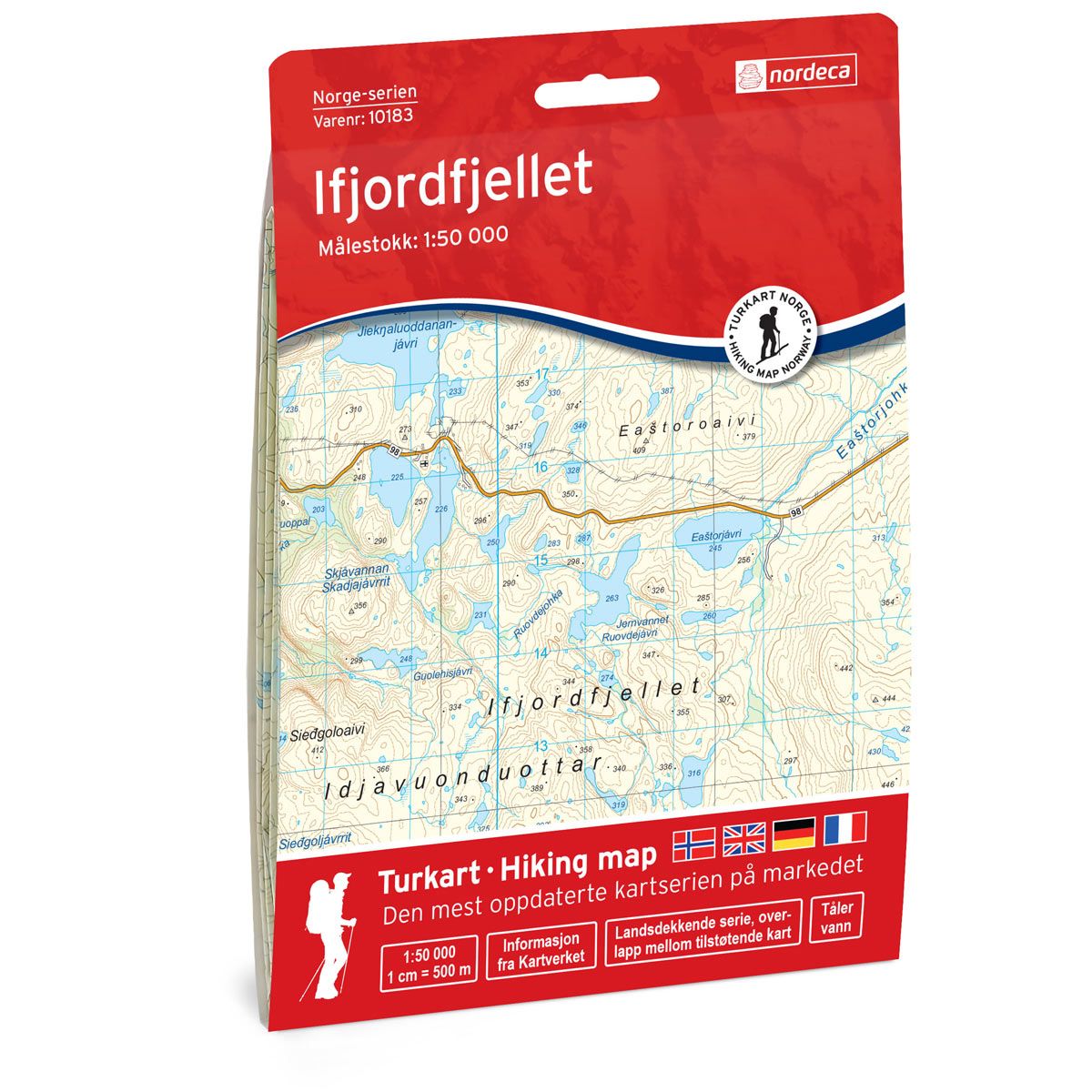 Ifjordfjellet - Veikart