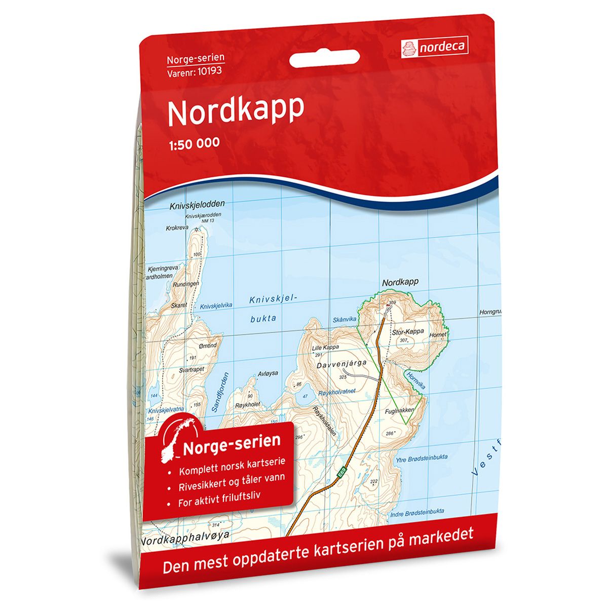 Nordkapp - Veikart