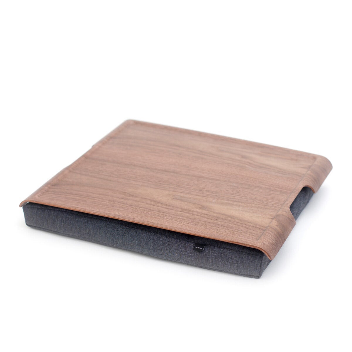 Laptray Anti-slip Bosign Valnøtt/Grå L