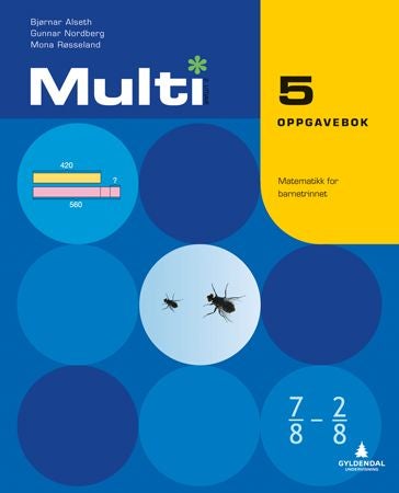 Multi 5, 2. utgåve - Oppgåvebok : matematikk for barnesteget