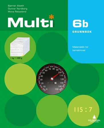 Multi 6b, 2. utgåve - Grunnbok : matematikke for barnesteget