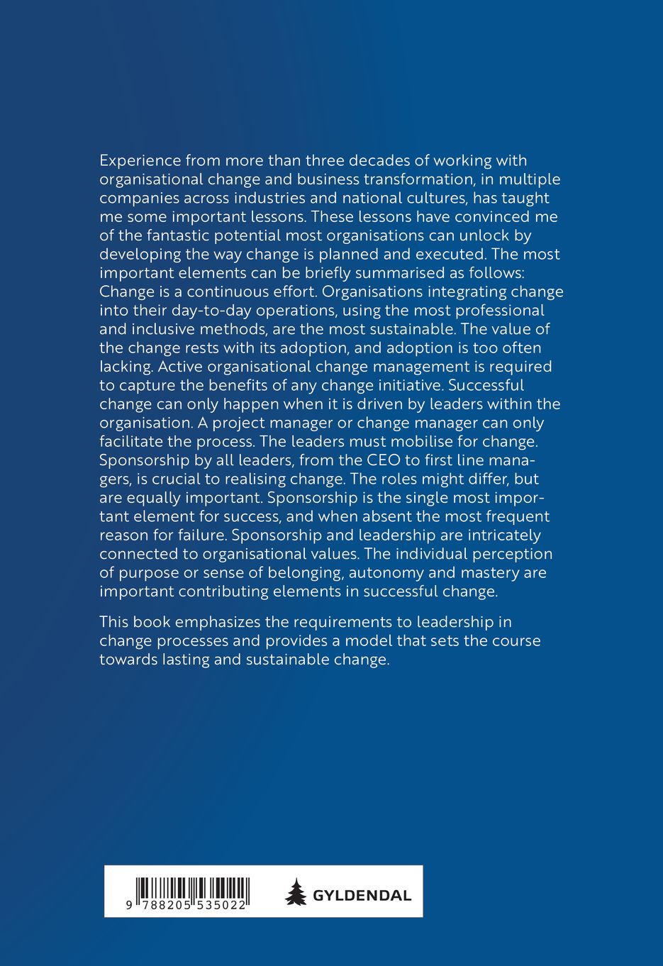 Leading sustainable change