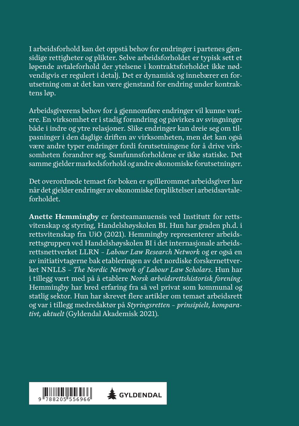 Ensidig endring av økonomiske ytelser i arbeidsavtaleforhold