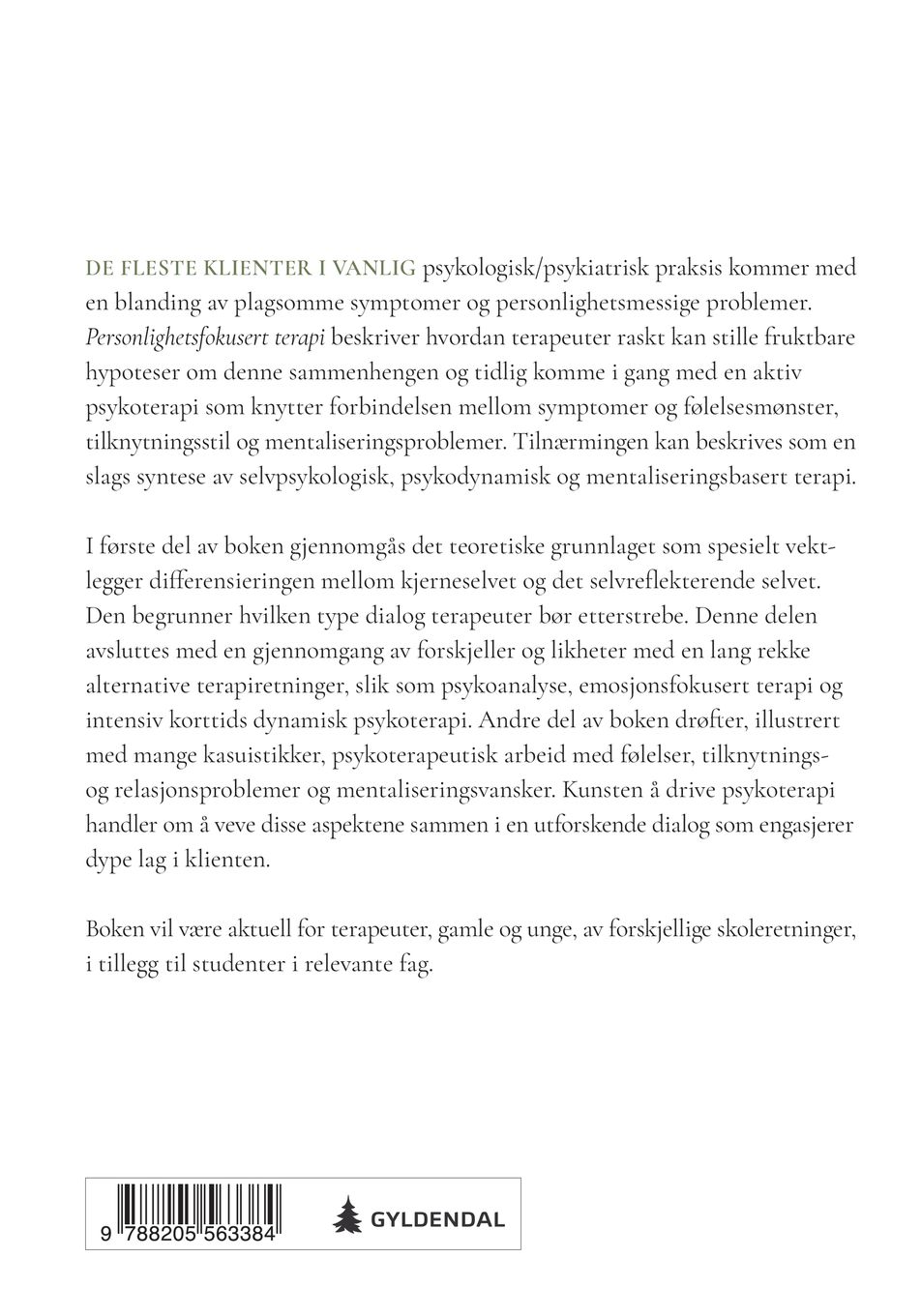 Personlighetsfokusert terapi