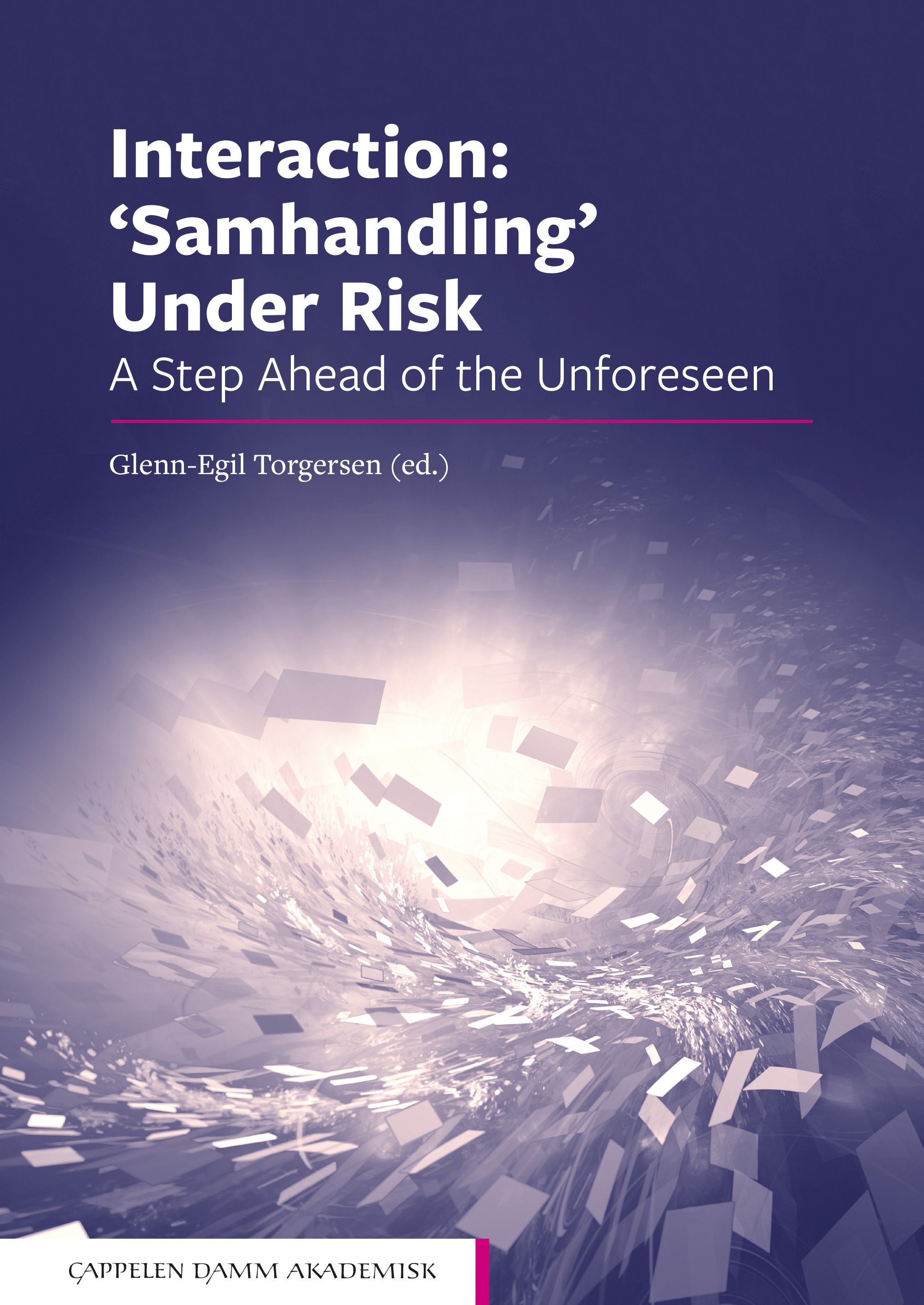 Interaction: 'Samhandling' under risk - a step ahead of the unforeseen