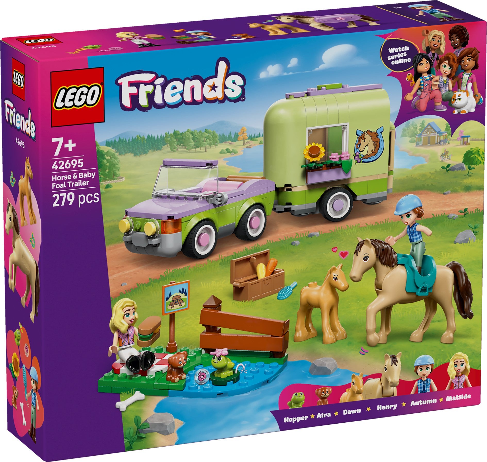 Lego Henger med hest og føll 42695