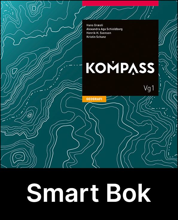 Kompass, Smart Bok - geografi, vg1/vg2