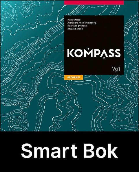 Kompass, Smart Bok - geografi, vg1/vg2