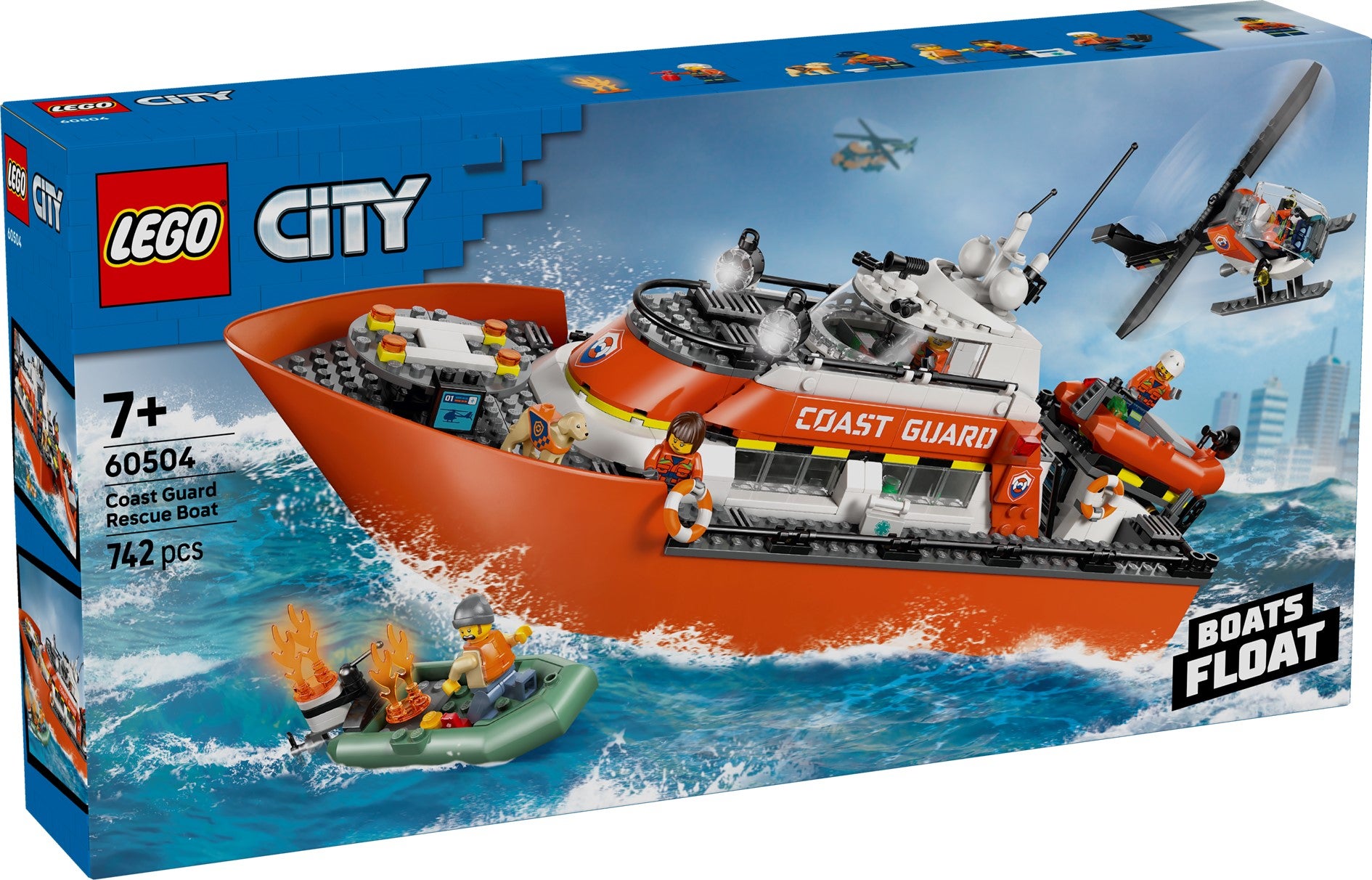 Lego Kystvaktens helikopter og redningsbåt 60504
