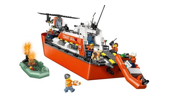Lego Kystvaktens helikopter og redningsbåt 60504