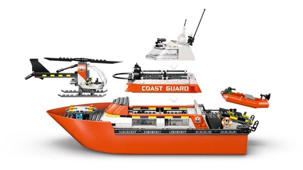 Lego Kystvaktens helikopter og redningsbåt 60504