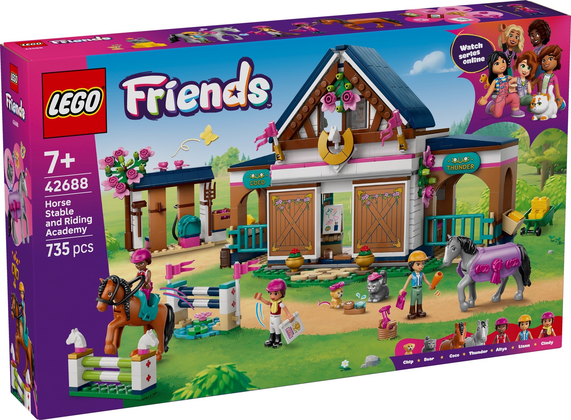 Lego Rideskole med stall 42688
