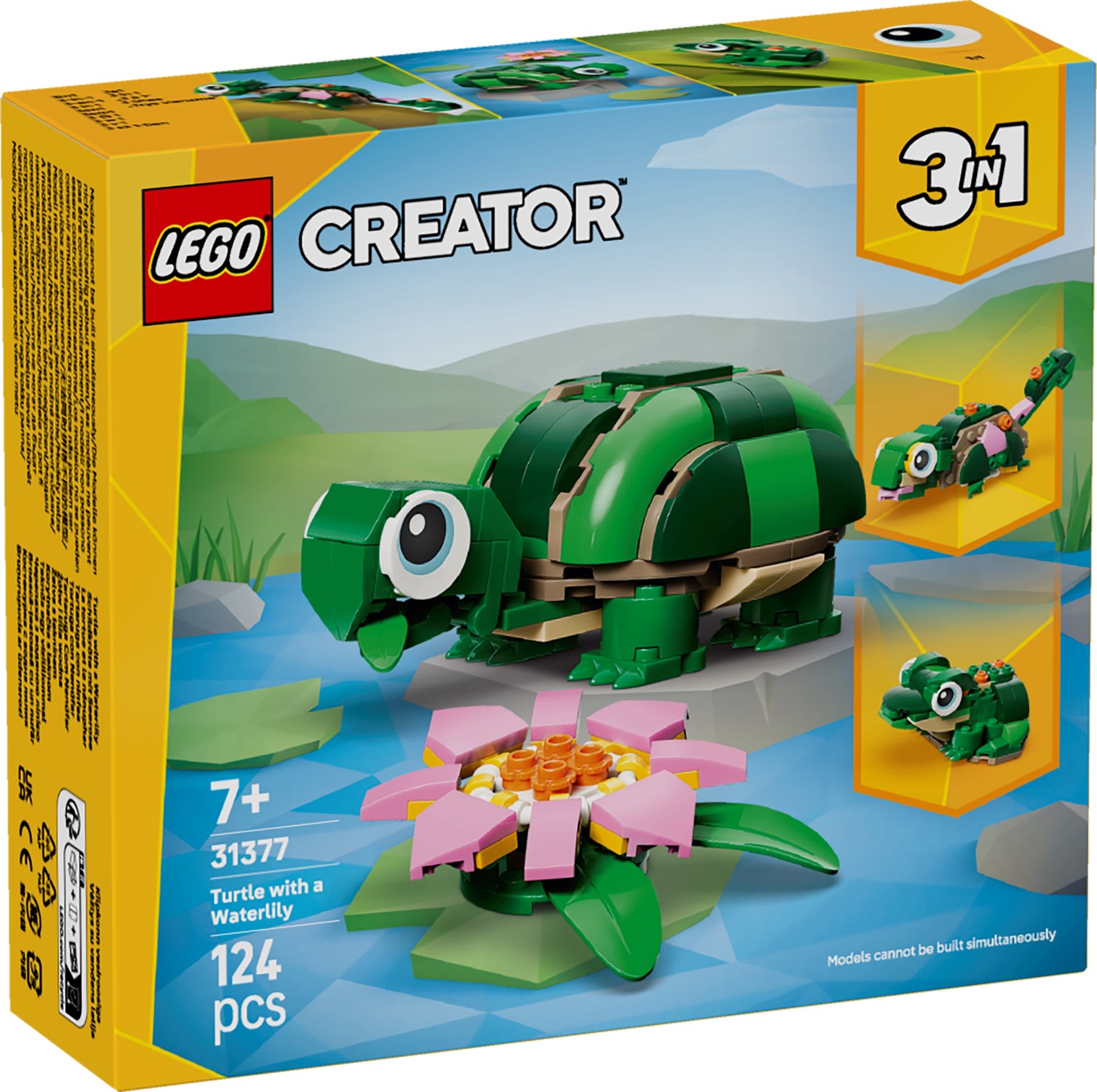 Lego Skilpadde med vannliljeblomst 31377