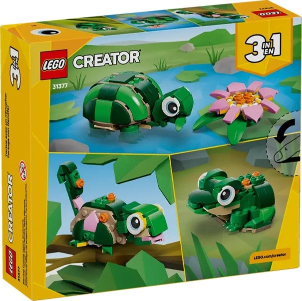 Lego Skilpadde med vannliljeblomst 31377