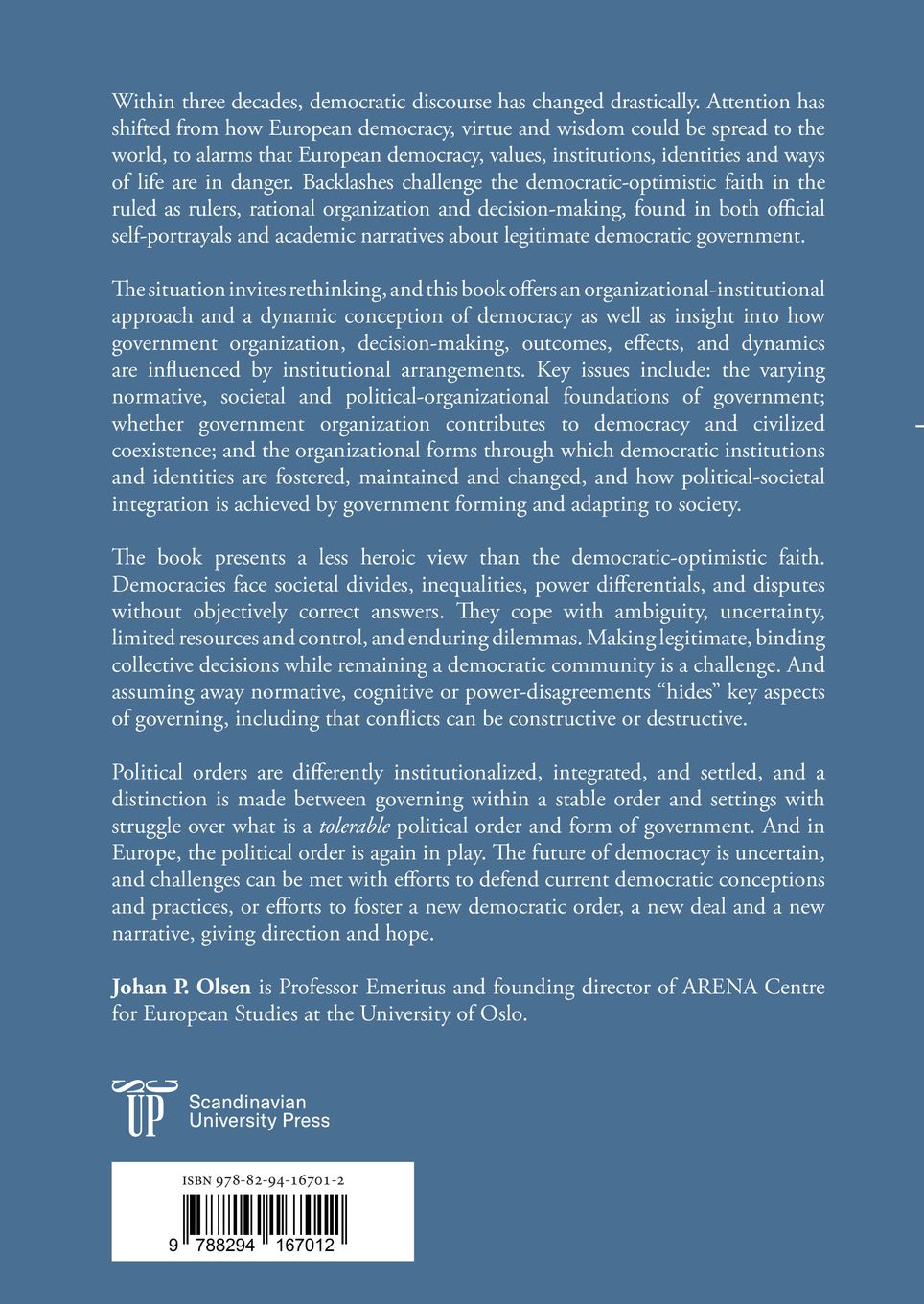 Government organization and civilized coexistence