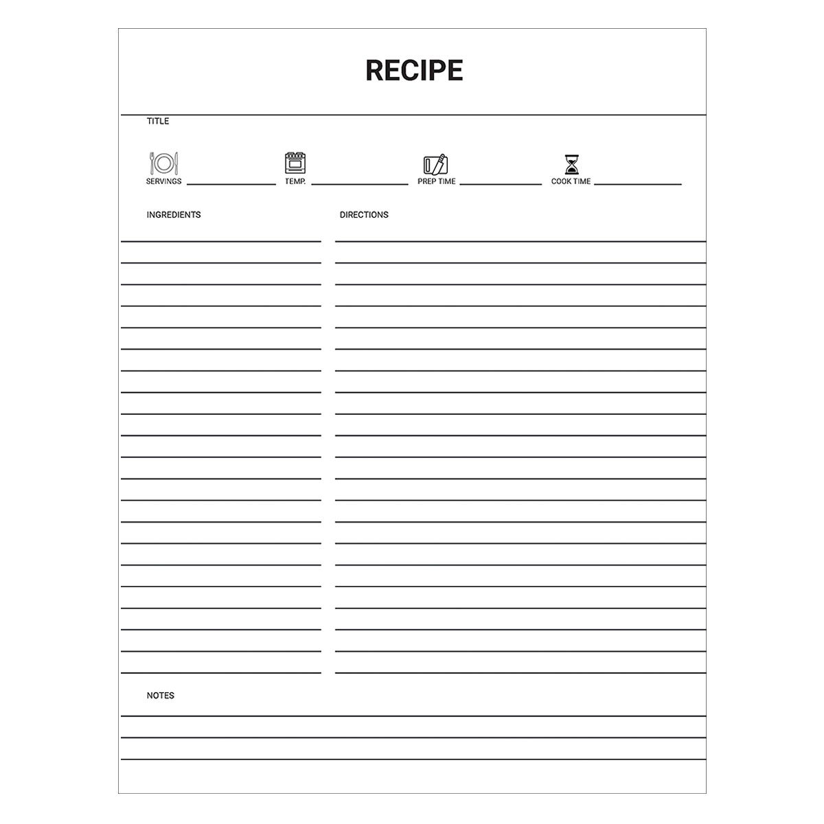 Journal Recipe  Dinner Rough Linen