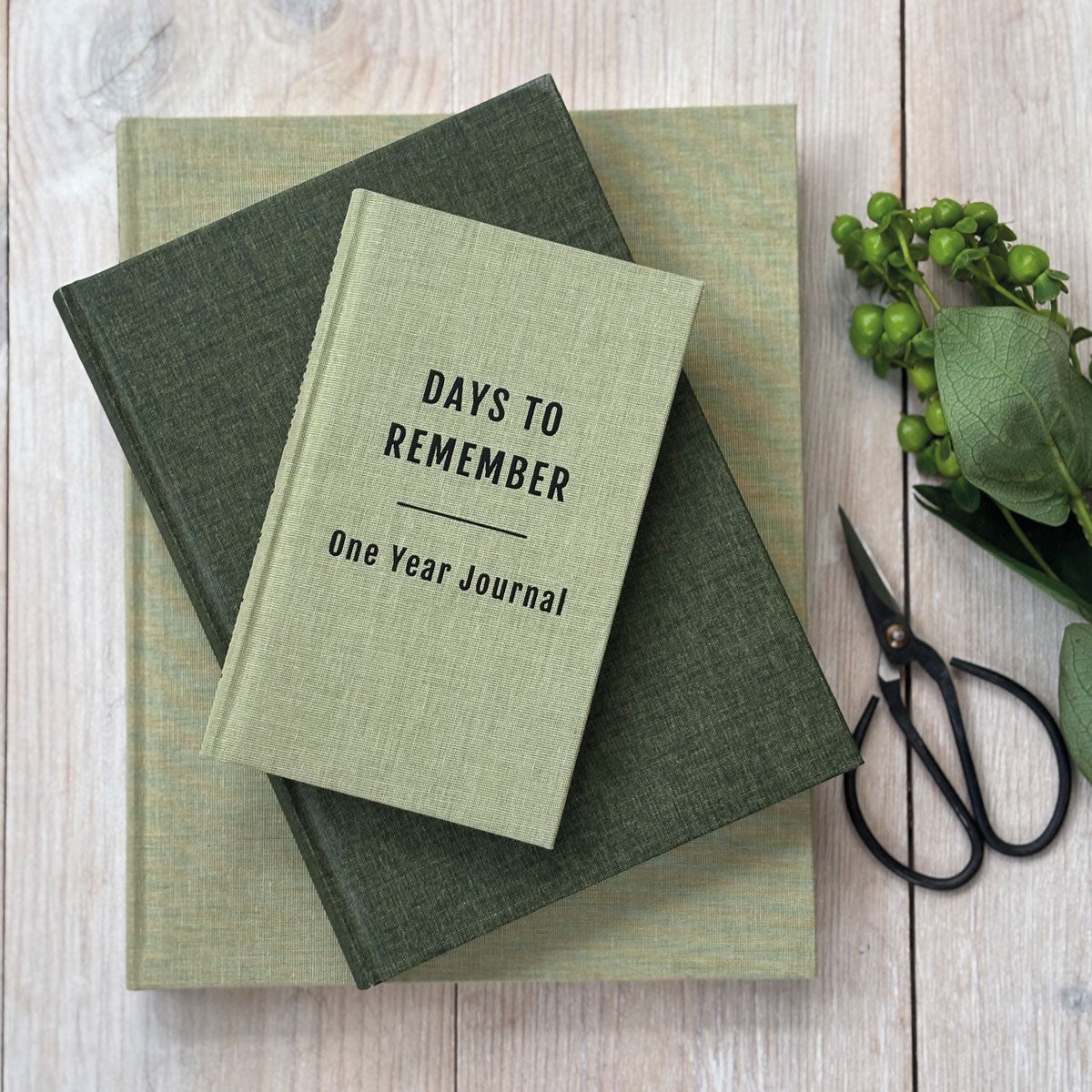 Dagbok One Year Journal Green Leaf
