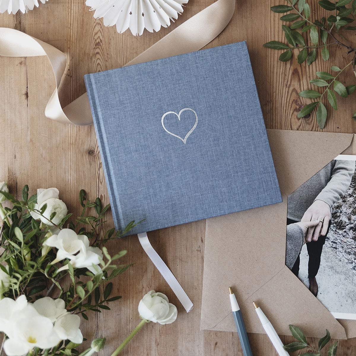 Journal Heart Denim