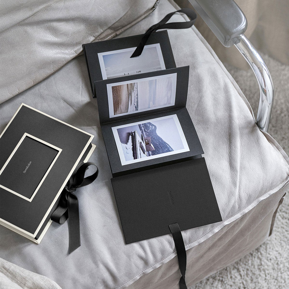 Trekkspillalbum Leporello Classico Black
