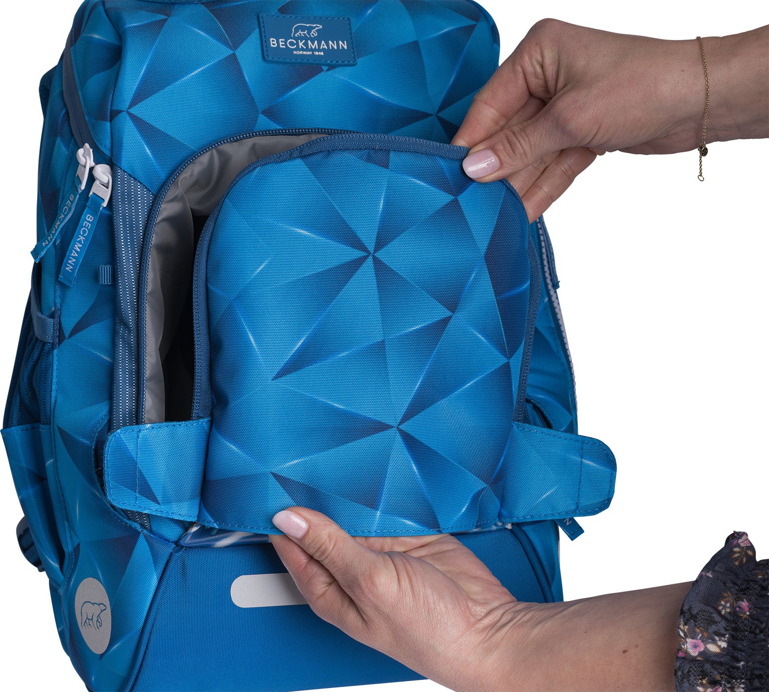 Skolesekk 1.kl Blue Lightning Active Air FLX