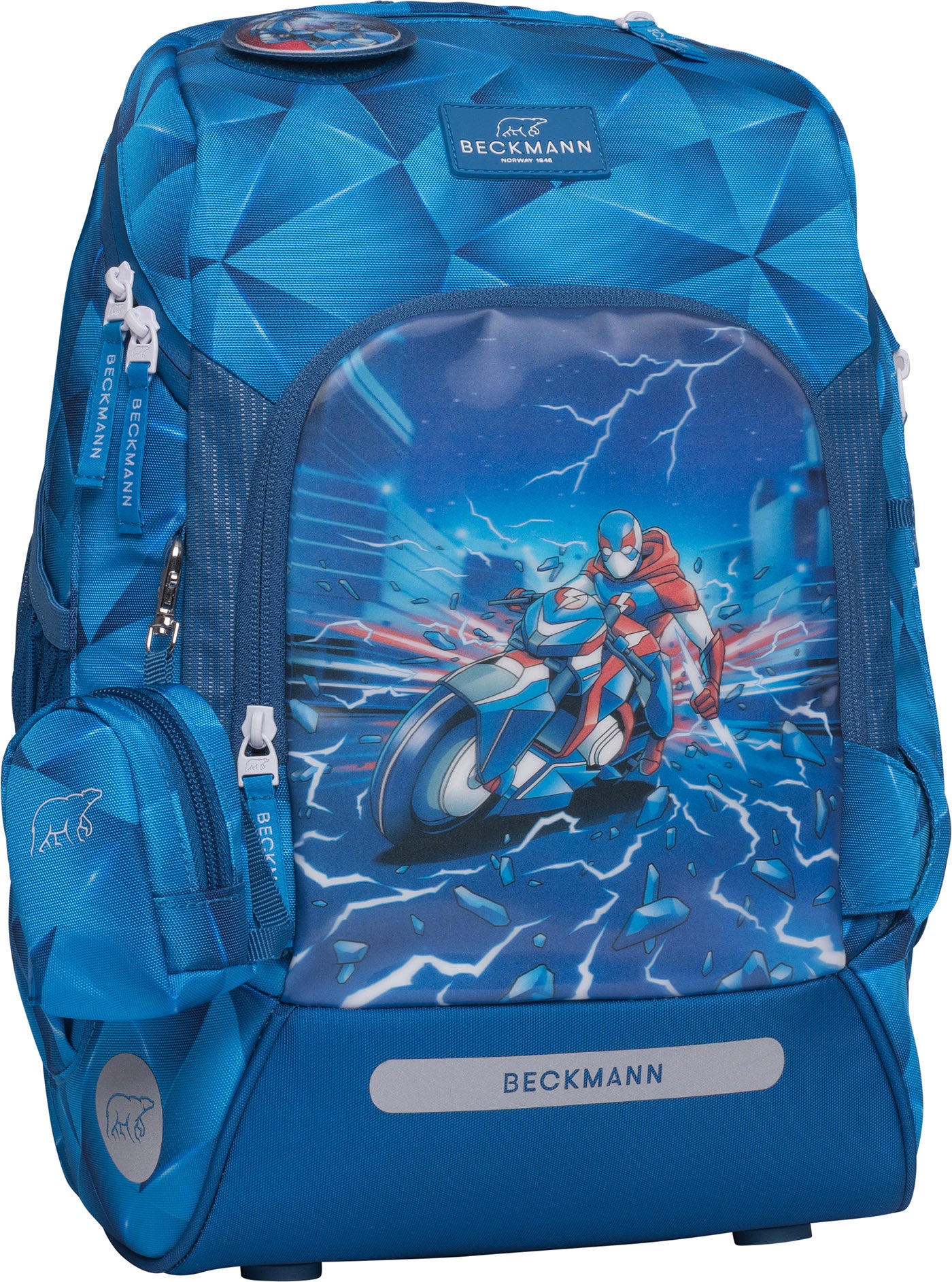 Skolesekk 1.kl Blue Lightning Active Air FLX