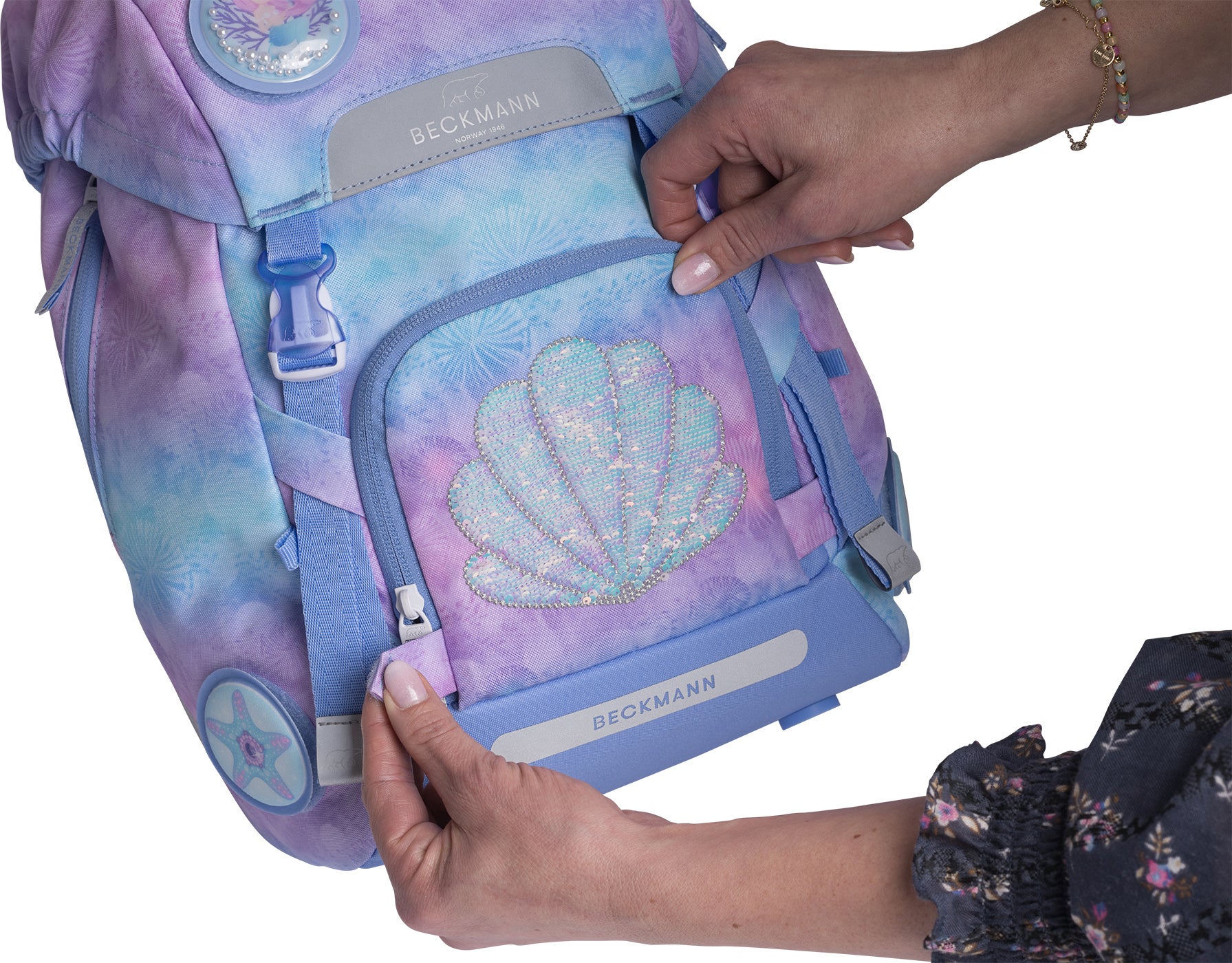 Skolesekk 1.kl Seashell Classic 22L