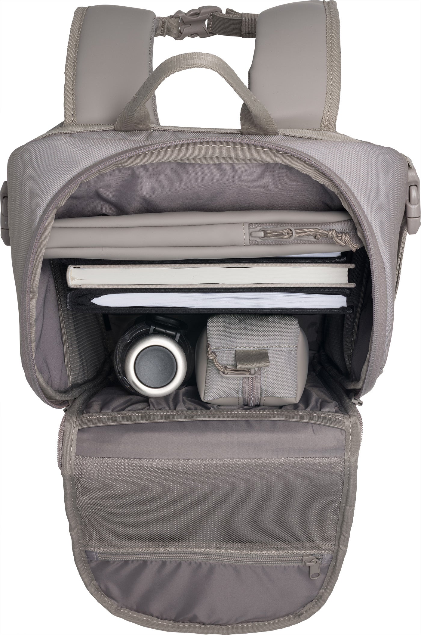 Skolesekk Street Bold Warm Grey 20L Beckmann