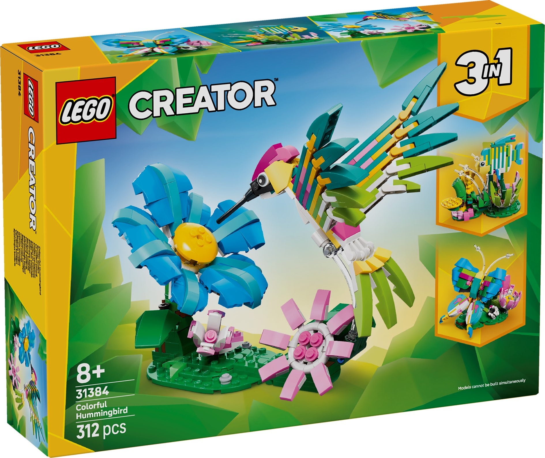 Lego Ville dyr: fargeglad kolibri 31384