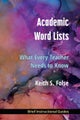 Academic Word Lists – What Every Teacher Needs to Know