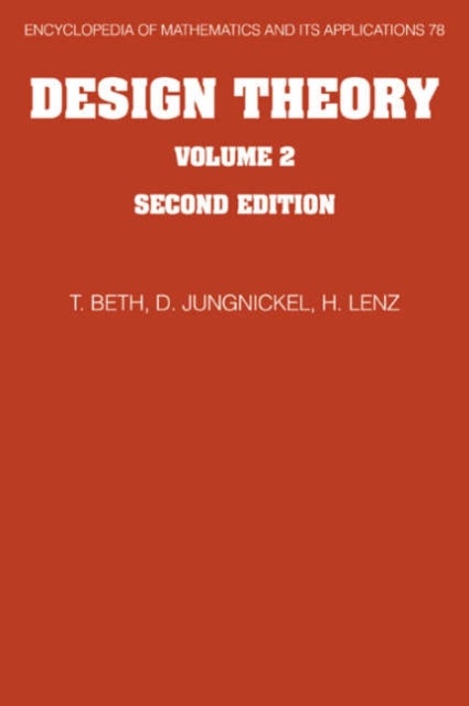 Design Theory, Volume II