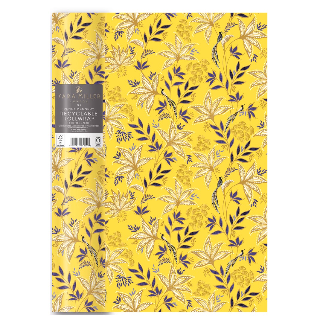 Gavepapir 3M Sara Miller Botanic Gul