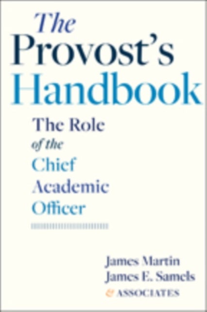 Provost''s Handbook - The Role of the Chief Academic Officer