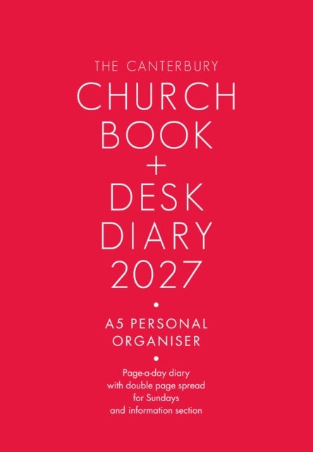 Canterbury Church Book and Desk Diary 2027 A5 Personal Organiser Edition
