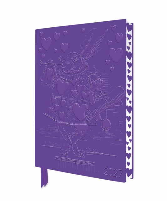 Alice''s Adventures in Wonderland: White Rabbit 2027 Artisan Art Vegan Leather Diary Planner - Page to View with Notes