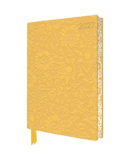 William Morris: Mallow 2027 Artisan Art Vegan Leather Diary Planner - Page to View with Notes