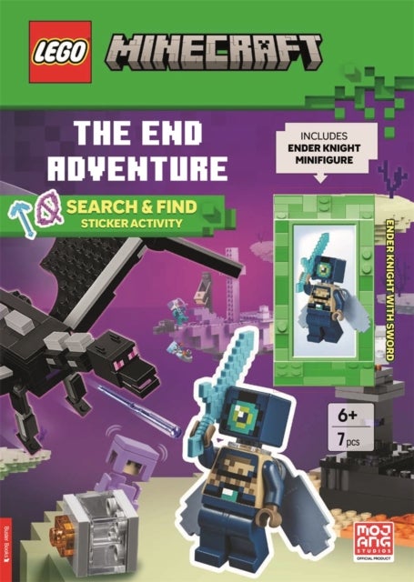 LEGO® Minecraft™: The End Adventure Search & Find Sticker Activity Book (with Ender Knight minifigure and sword)
